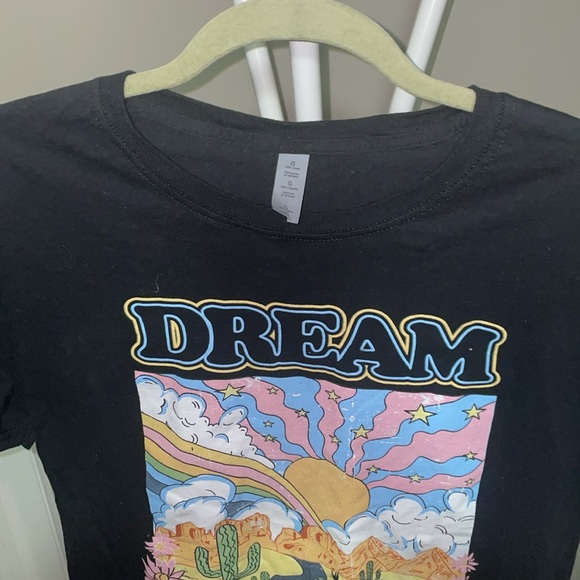 Dream land trippy T-shirt! Cactus, flowers, rainbow, sun, stars, clouds, etc! - Picture 3 of 3